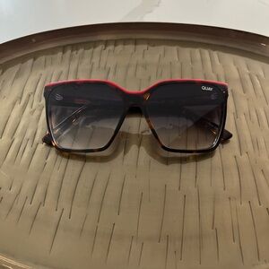 Quay Australia Black and Red Sunglasses